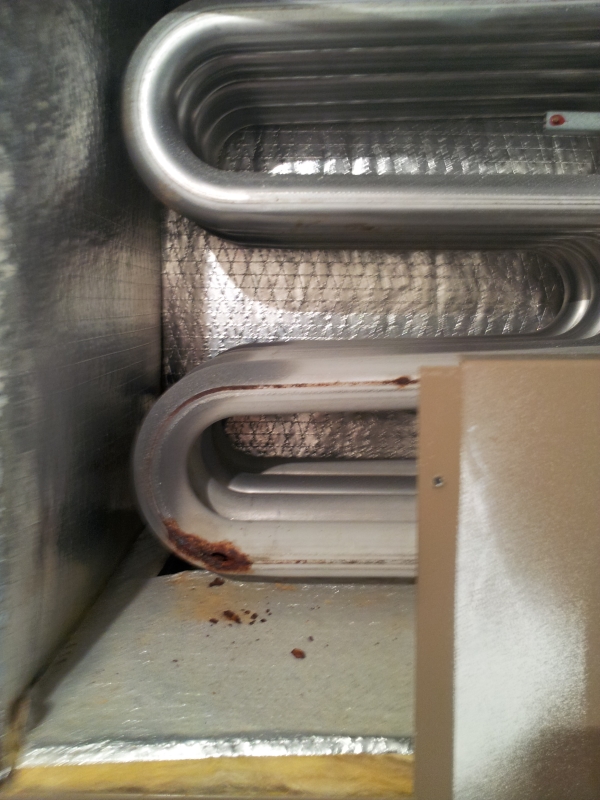 Failed furnace heat exchanger